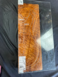 #1572 curly redwood Instrument billet