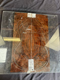 #1642 exotic grade curly walnut Instrument set