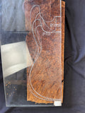 #1510 maple Burl Instrument billet