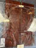 #1541 feathered claro walnut Instrument set