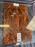 #1645 exotic grade curly walnut Instrument set