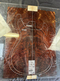#1535 feathered claro walnut Instrument set