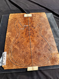 #1525 maple Burl Instrument set