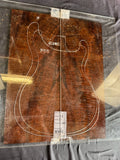 #1652 curly claro walnut Instrument set