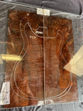 #1653 curly claro walnut Instrument set