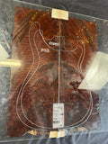 #1537 feathered claro walnut Instrument set