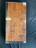 #2087 curly redwood Instrument billet