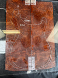 #1814 redwood burl Instrument set