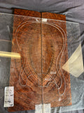 #1646 exotic grade curly walnut Instrument set
