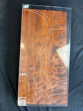 #2087 curly redwood Instrument billet