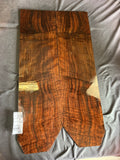 #1641 figured walnut back/side set