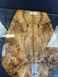 #1549 curly Myrtle wood burl Instrument set