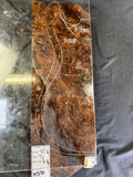 #1570 claro burl black walnut Instrument billet
