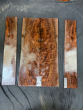#2027 figured walnut back and side set