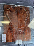 #1652 curly claro walnut Instrument set