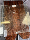 #1639 figured walnut back/side set