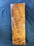 #1572 curly redwood Instrument billet