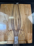 #1982 Spalted myrtle wood Instrument set