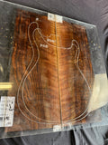 #1591 curly Bastogne walnut Instrument set