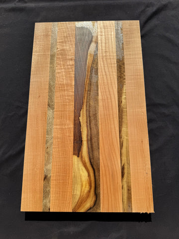 Mixed species cutting board (unfinished read description) #5017