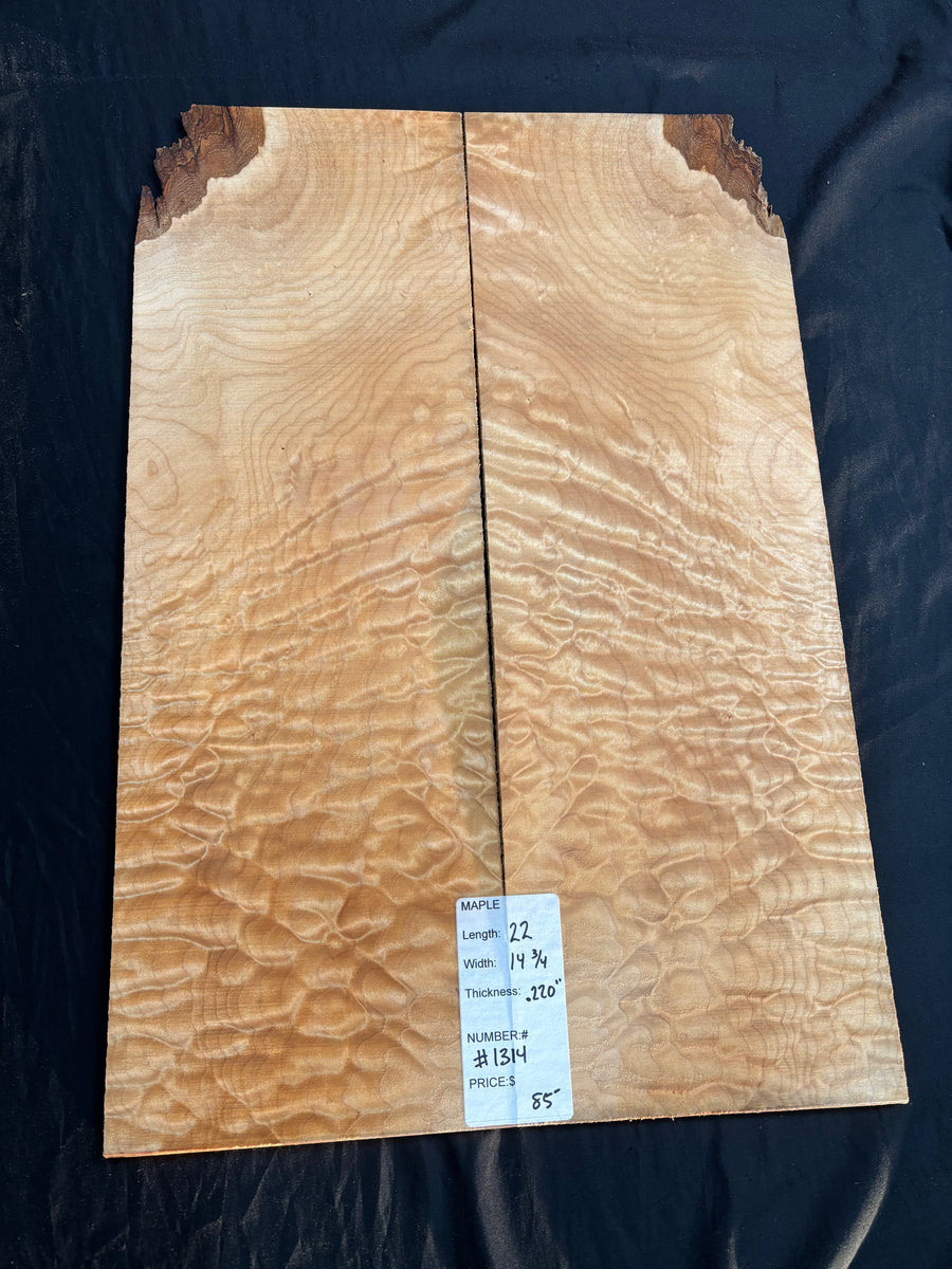 Field Maple Instrument #1314 Quilted maple Instrument Set