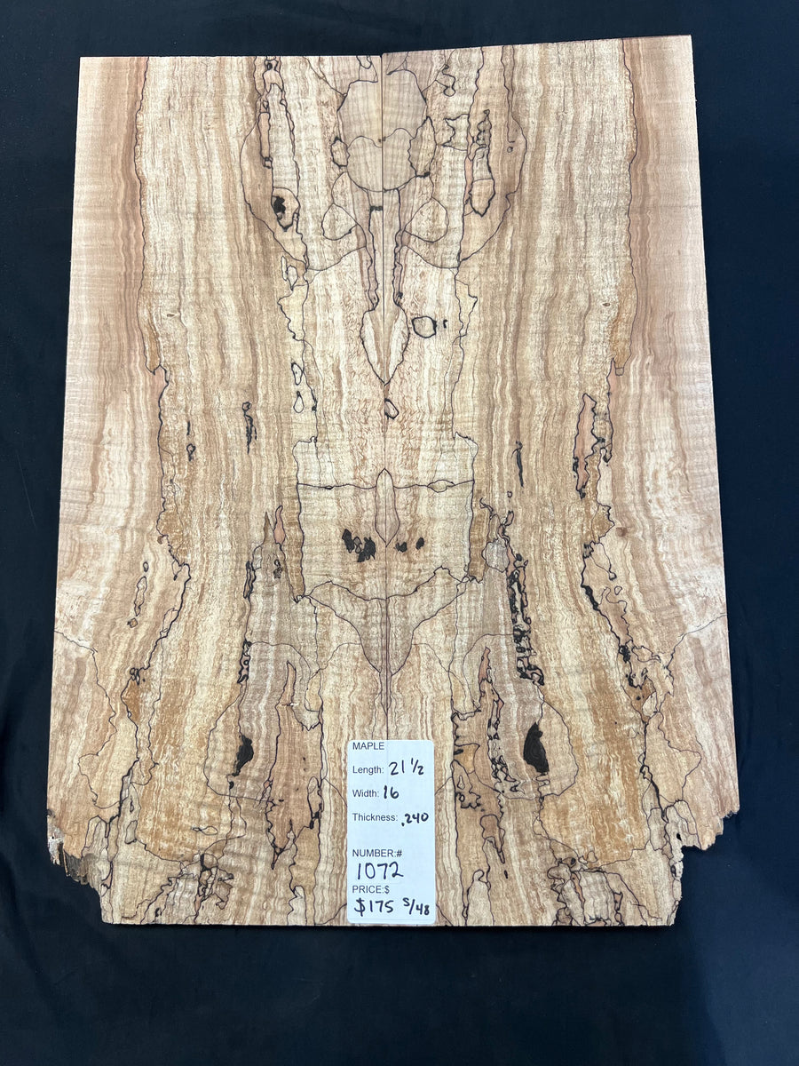 Field Maple Instrument #1072 Curly Spalted Maple Instrument Set