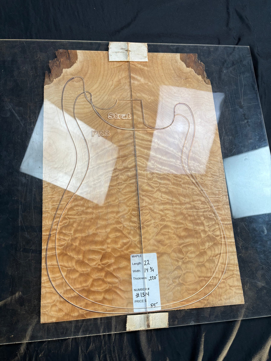 Field Maple Instrument #1314 Quilted maple Instrument Set