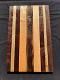 Figured mix species cutting board (unfinished read description) #5019