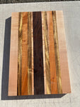 Figured mix species cutting board (unfinished read description) #5010