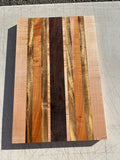Figured mix species cutting board (unfinished read description) #5010