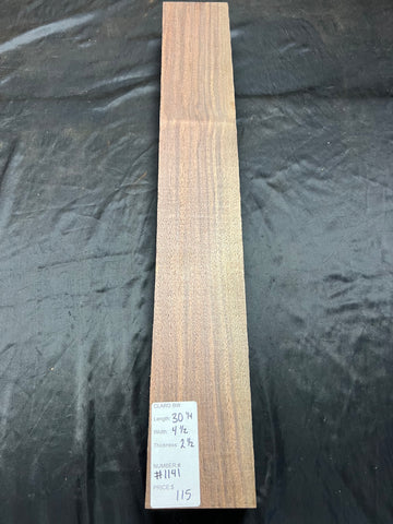 #1141 Claro Black Walnut Instrument Neck Blank