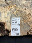 #1208 Buckeye Burl Slab