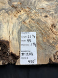 #1208 Buckeye Burl Slab