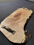 Figured maple serving tray