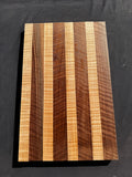 Highly figured cutting board (unfinished read description) #5007