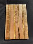 Figured maple/myrtle cutting board (unfinished read description)#5009