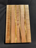 Figured maple/myrtle cutting board (unfinished read description)#5009