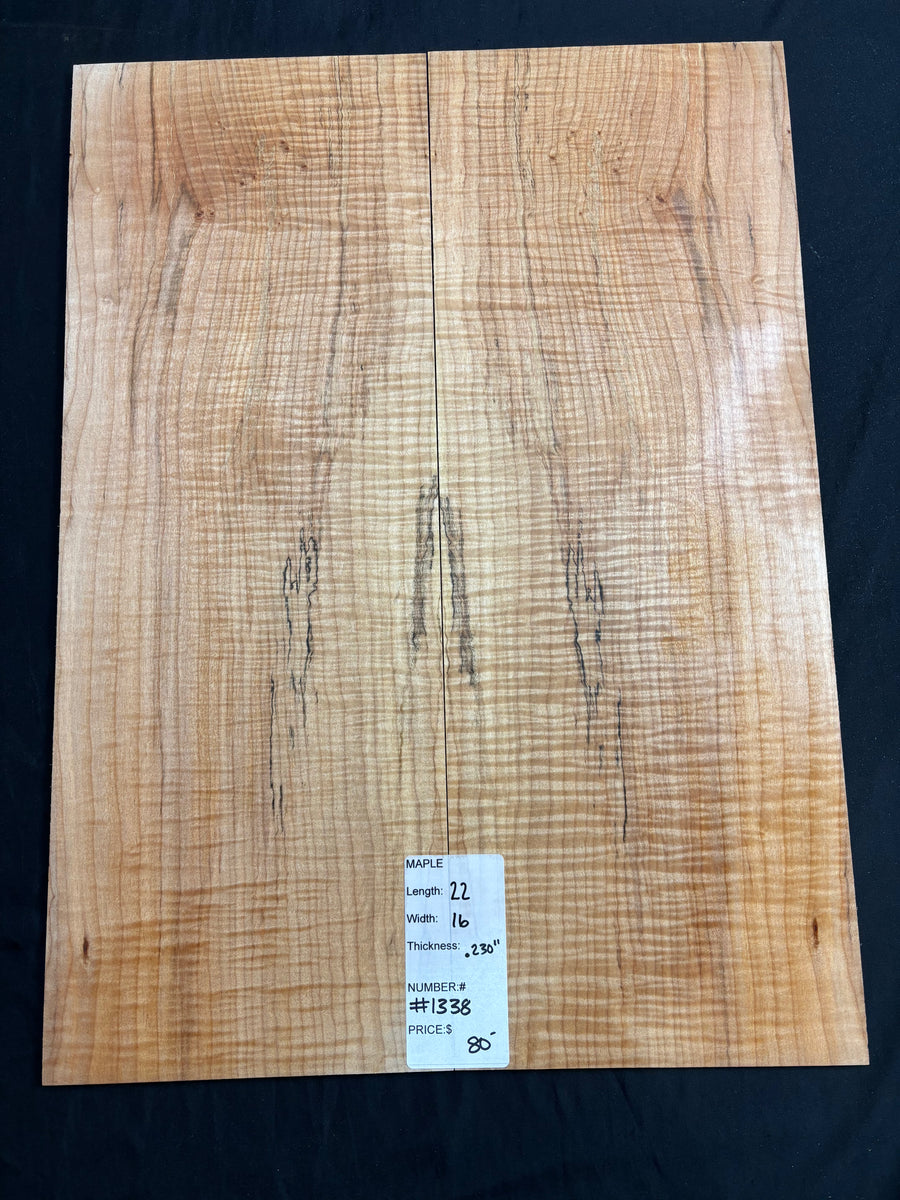 Field Maple Instrument #1338 Curly Spalted Maple Instrument Set
