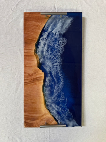 Epoxy and wood Ocean Serving Tray EW1001
