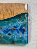 Epoxy & Curly Maple River Serving Tray EW1002