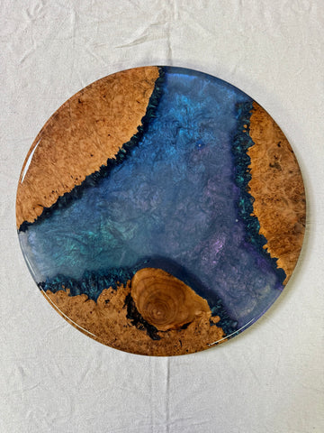 Epoxy & Wood Lazy Susan 18” #EW1004