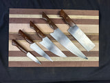 5 - Piece Chef Knife Set with Custom Magnetic Stand #RK1001