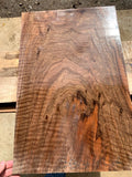 #166 A-E Full Body Flat Sawn Curly Bastogne Walnut Drop Top Billet