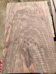 #166 A-E Full Body Flat Sawn Curly Bastogne Walnut Drop Top Billet