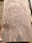 #166 A-E Full Body Flat Sawn Curly Bastogne Walnut Drop Top Billet