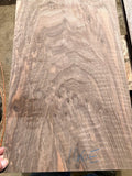 #166 A-E Full Body Flat Sawn Curly Bastogne Walnut Drop Top Billet